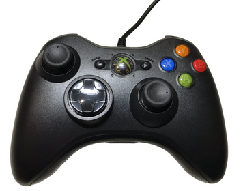 Дротовий ігровий геймпад для приставки Xbox 360 і PC (Чорний) джойстик контролер з коробкою AdlerGame (30-08) 353519706 фото