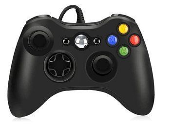 Проводной геймпад джойстик контроллер PC360 для компьютера в стиле Xbox 360 в черном цвете AdlerGame (8245-80) 370593330 фото