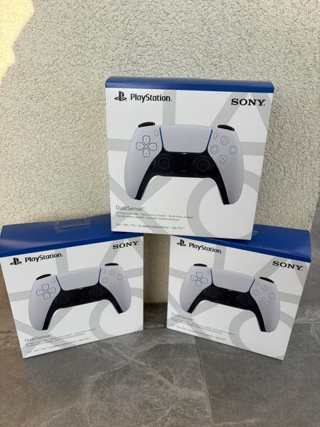 Бездротовий геймпад \ PlayStation 5 Dualsense White у коробці для PS5 PC Android IOS 470993499 фото